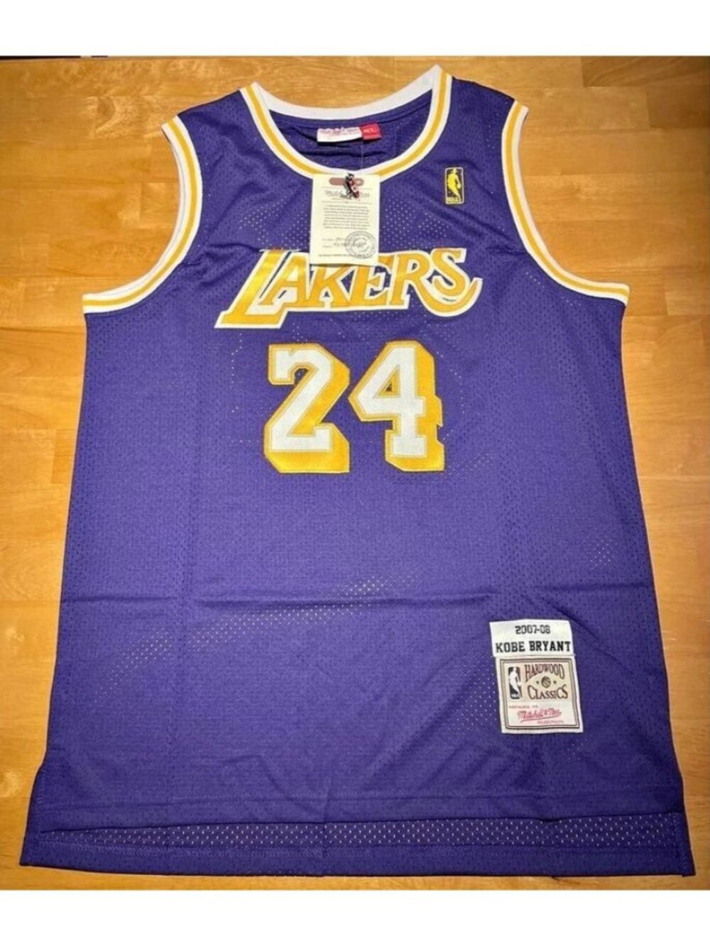 NBA Los Angeles Lakers Kobe Bryant #24 2007-08 Jersey XL Mitchell & Ness NWT
